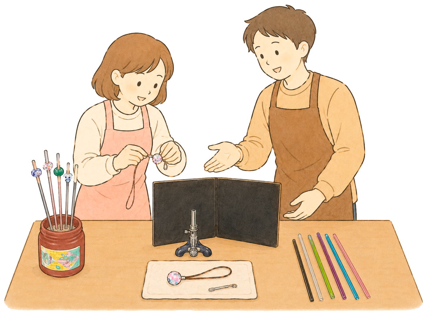 冷却と仕上げのイラスト